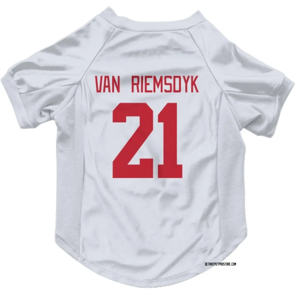 Detroit Red Wings James van Riemsdyk White Pet Jersey for Dog & Cat