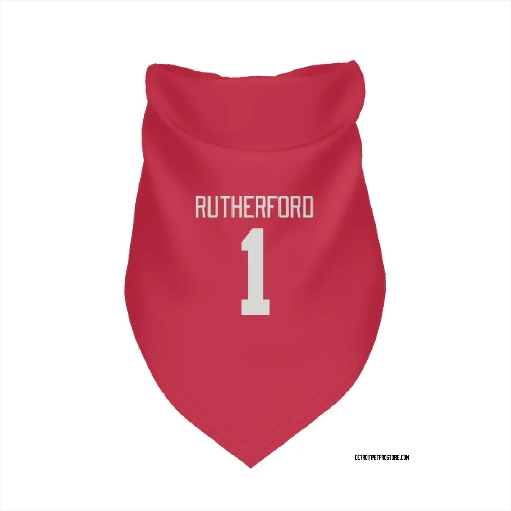 Detroit Red Wings Jim Rutherford Red Pet Bandana for Dog & Cat