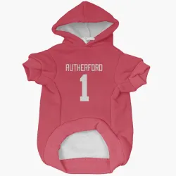 Detroit Red Wings Jim Rutherford Red Pet Hoodie for Dog & Cat