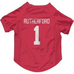 Detroit Red Wings Jim Rutherford Red Pet Jersey for Dog & Cat