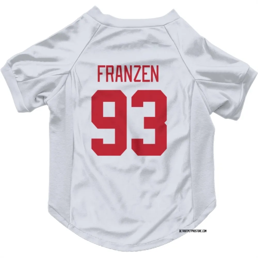 Detroit Red Wings Johan Franzen White Pet Jersey for Dog & Cat