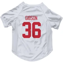 Detroit Red Wings John Gibson White Pet Jersey for Dog & Cat