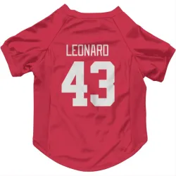 Detroit Red Wings John Leonard Red Pet Jersey for Dog & Cat