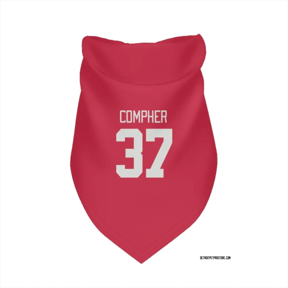 Detroit Red Wings J.T. Compher Red Pet Bandana for Dog & Cat