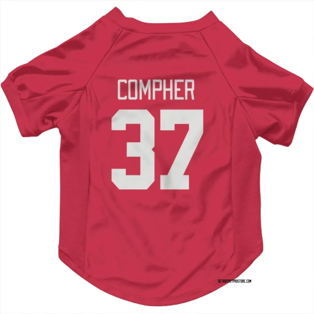 Detroit Red Wings J.T. Compher Red Pet Jersey for Dog & Cat
