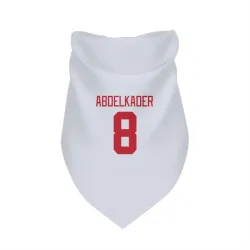 Detroit Red Wings Justin Abdelkader White Pet Bandana for Dog & Cat