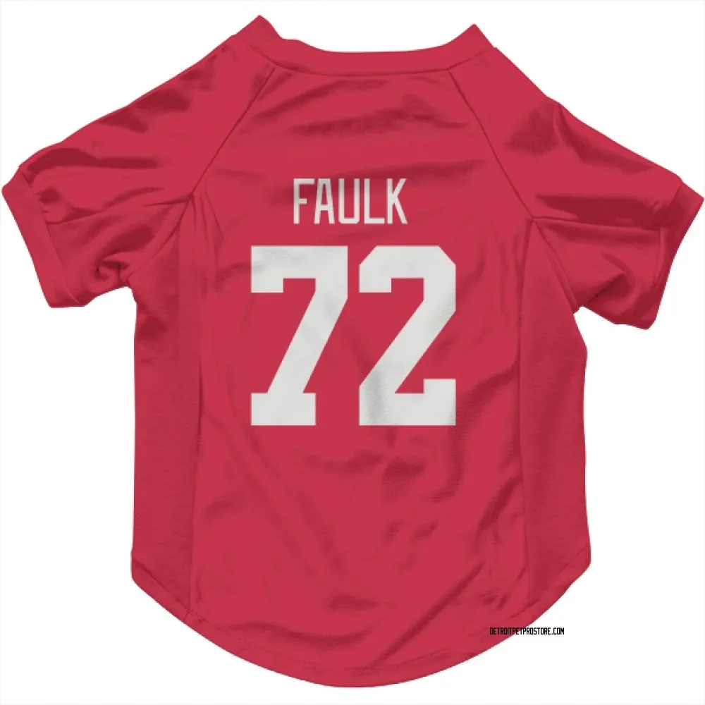 Detroit Red Wings Justin Faulk Red Pet Jersey for Dog & Cat
