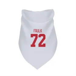Detroit Red Wings Justin Faulk White Pet Bandana for Dog & Cat