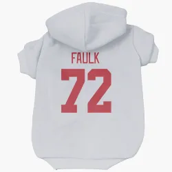 Detroit Red Wings Justin Faulk White Pet Hoodie for Dog & Cat