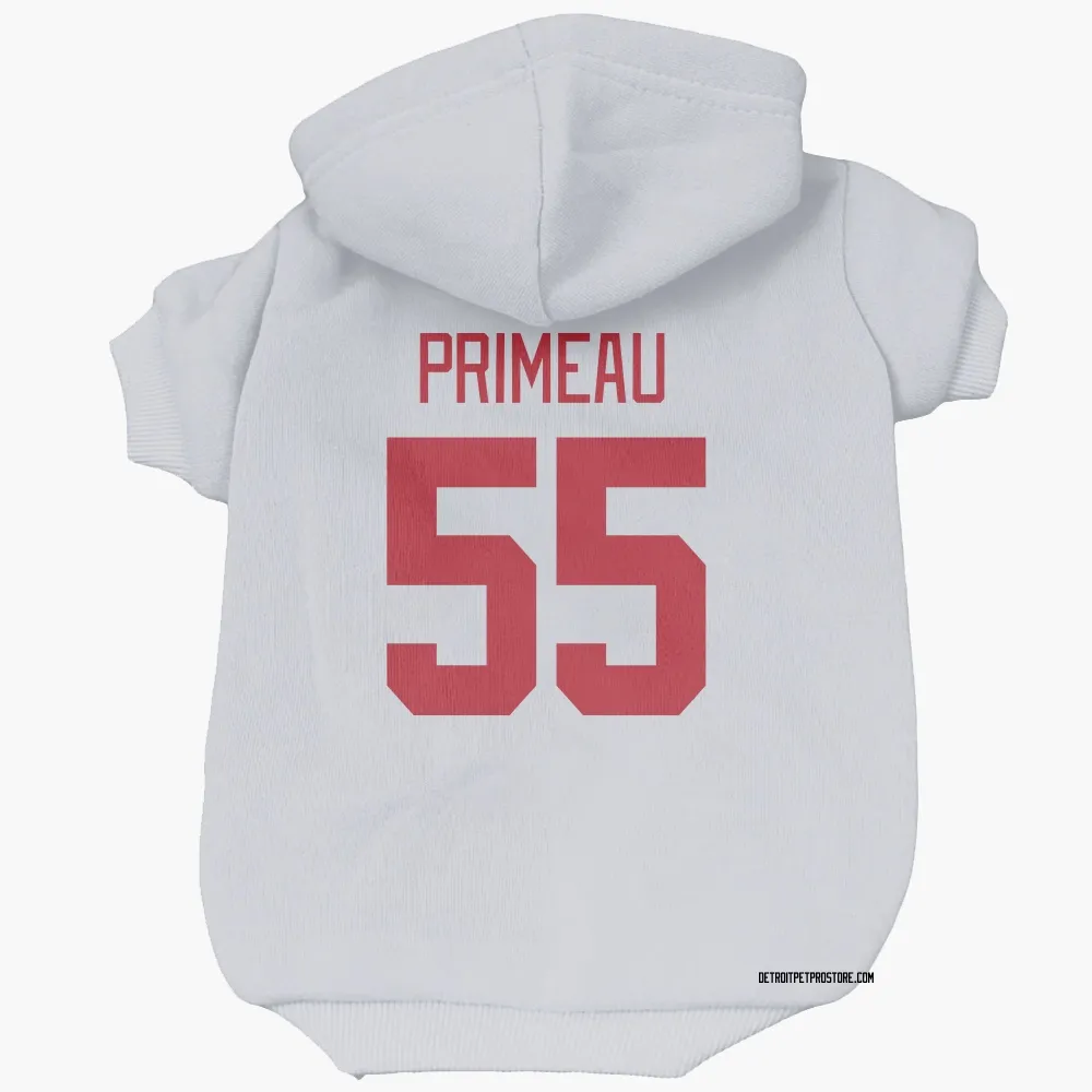 Detroit Red Wings Keith Primeau White Pet Hoodie for Dog & Cat