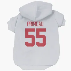 Detroit Red Wings Keith Primeau White Pet Hoodie for Dog & Cat
