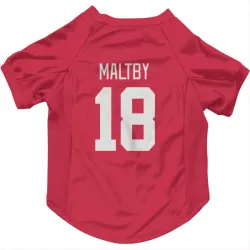 Detroit Red Wings Kirk Maltby Red Pet Jersey for Dog & Cat