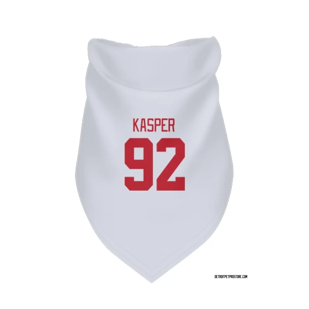 Detroit Red Wings Marco Kasper White Pet Bandana for Dog & Cat
