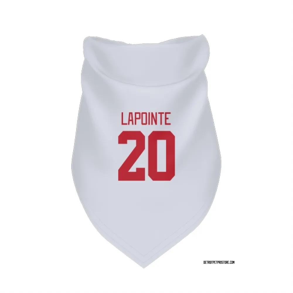 Detroit Red Wings Martin Lapointe White Pet Bandana for Dog & Cat