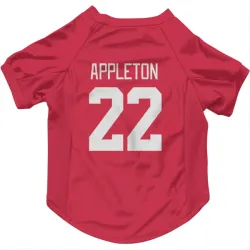 Detroit Red Wings Mason Appleton Red Pet Jersey for Dog & Cat