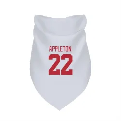 Detroit Red Wings Mason Appleton White Pet Bandana for Dog & Cat