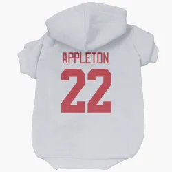 Detroit Red Wings Mason Appleton White Pet Hoodie for Dog & Cat