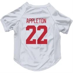 Detroit Red Wings Mason Appleton White Pet Jersey for Dog & Cat
