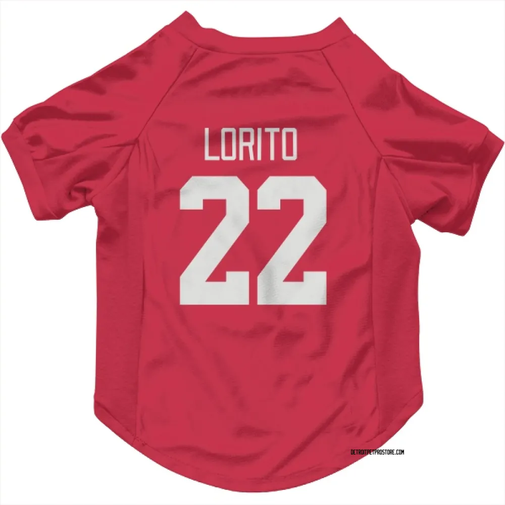 Detroit Red Wings Matthew Lorito Red Pet Jersey for Dog & Cat