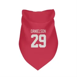 Detroit Red Wings Nate Danielson Red Pet Bandana for Dog & Cat