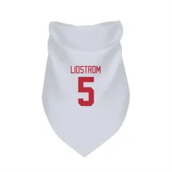 Detroit Red Wings Nicklas Lidstrom White Pet Bandana for Dog & Cat
