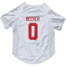 Detroit Red Wings Ondrej Becher White Pet Jersey for Dog & Cat