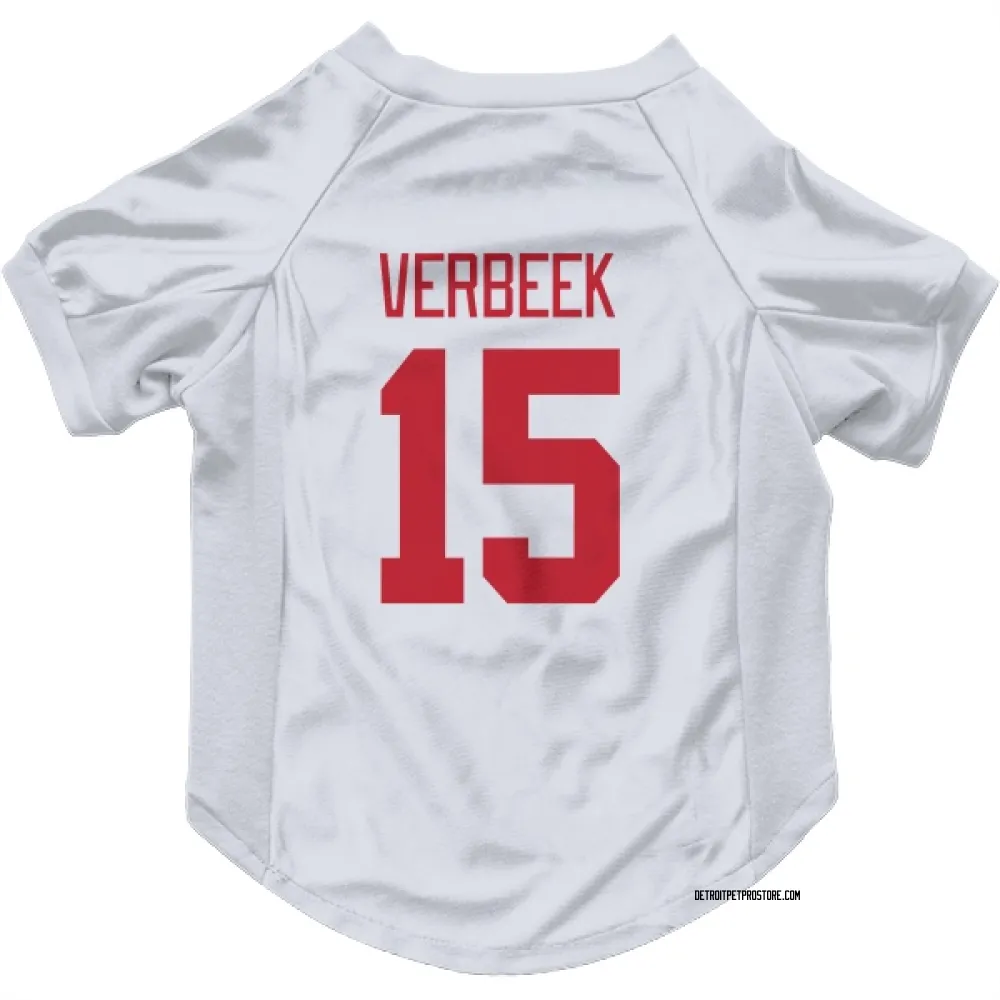 Detroit Red Wings Pat Verbeek White Pet Jersey for Dog & Cat