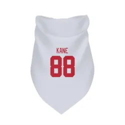 Detroit Red Wings Patrick Kane White Pet Bandana for Dog & Cat