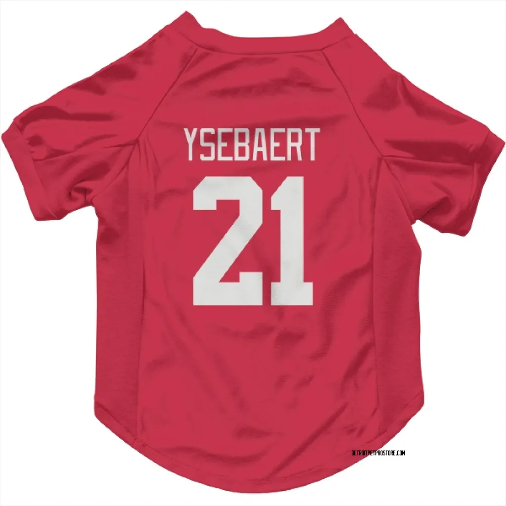Detroit Red Wings Paul Ysebaert Red Pet Jersey for Dog & Cat