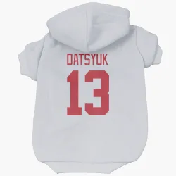 Detroit Red Wings Pavel Datsyuk White Pet Hoodie for Dog & Cat