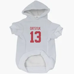 Detroit Red Wings Pavel Datsyuk White Pet Hoodie for Dog & Cat