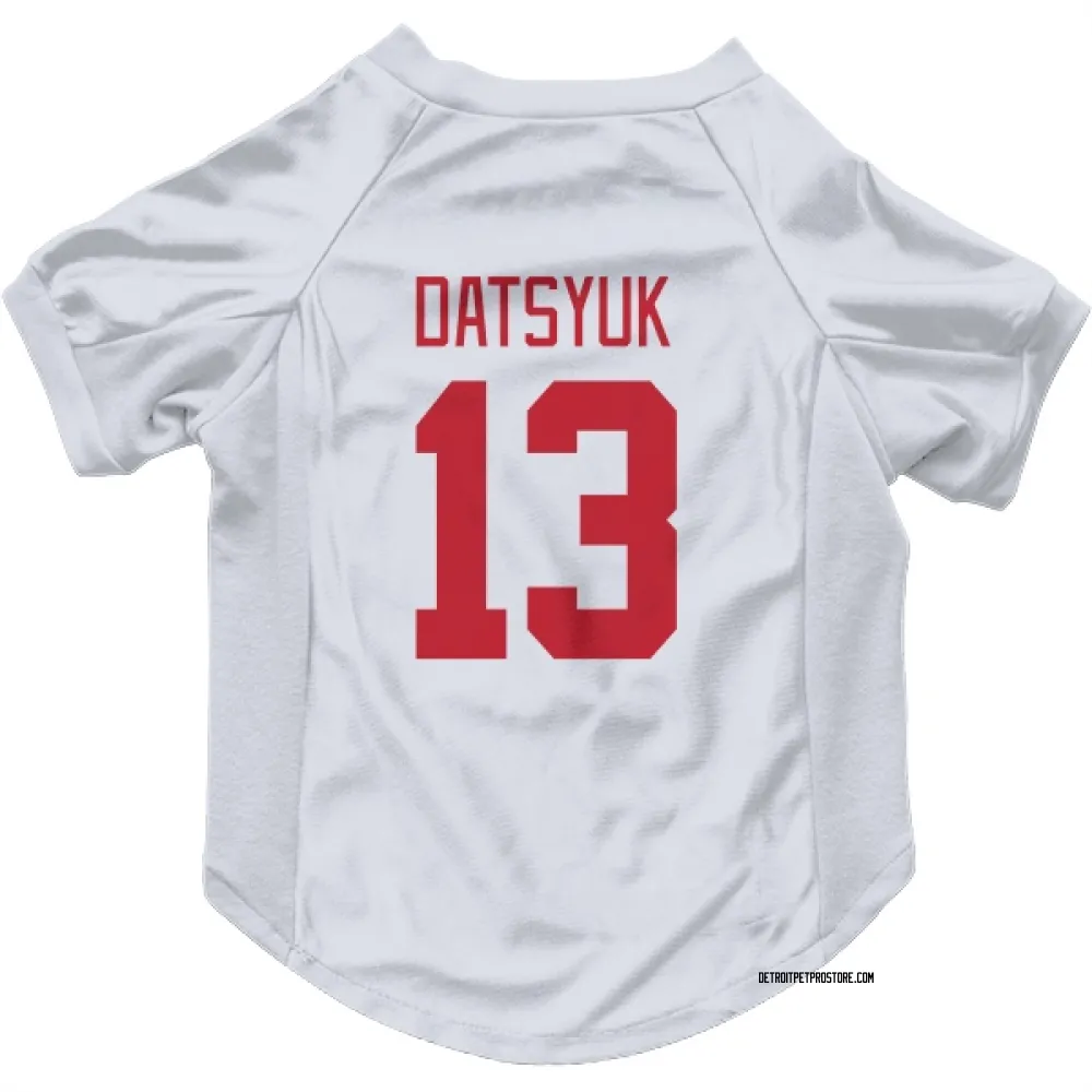 Detroit Red Wings Pavel Datsyuk White Pet Jersey for Dog & Cat