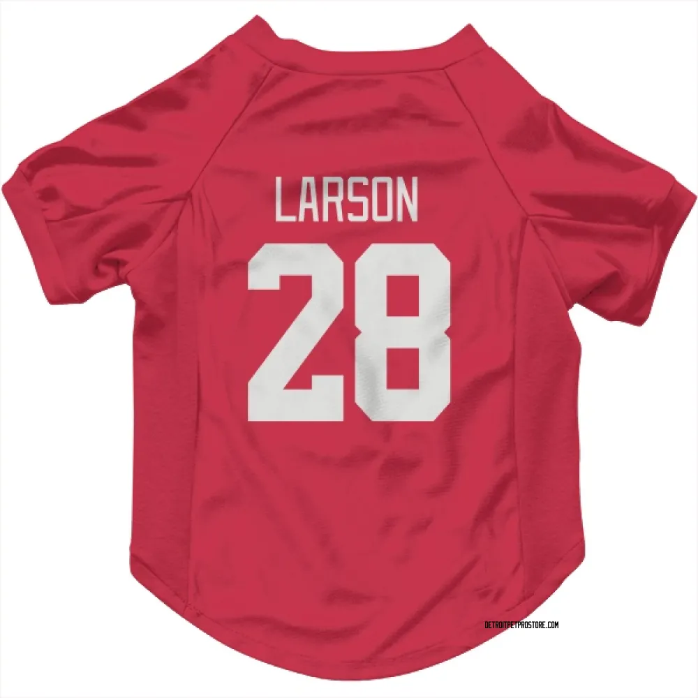 Detroit Red Wings Reed Larson Red Pet Jersey for Dog & Cat
