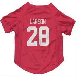 Detroit Red Wings Reed Larson Red Pet Jersey for Dog & Cat