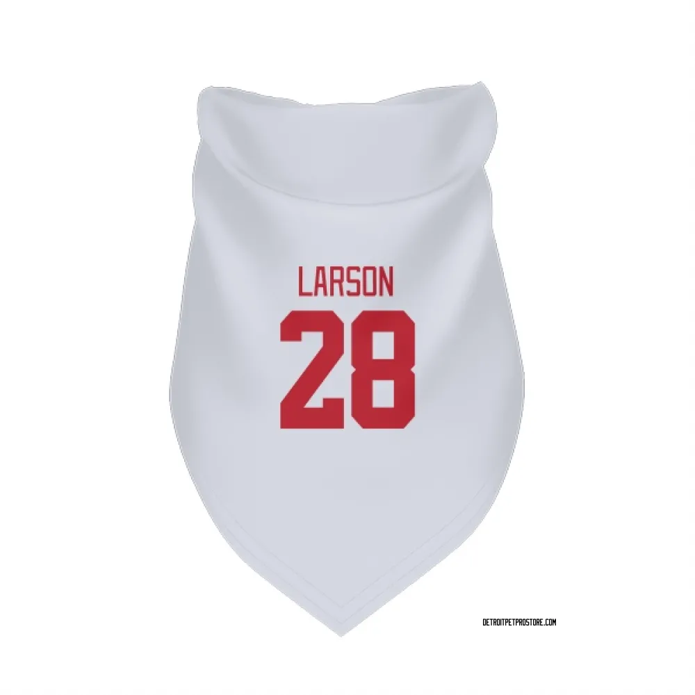 Detroit Red Wings Reed Larson White Pet Bandana for Dog & Cat