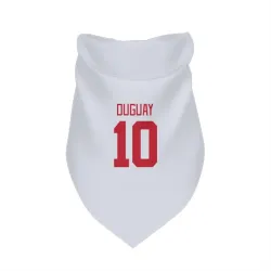 Detroit Red Wings Ron Duguay White Pet Bandana for Dog & Cat