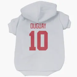 Detroit Red Wings Ron Duguay White Pet Hoodie for Dog & Cat