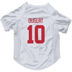 Detroit Red Wings Ron Duguay White Pet Jersey for Dog & Cat