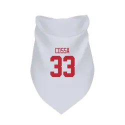 Detroit Red Wings Sebastian Cossa White Pet Bandana for Dog & Cat