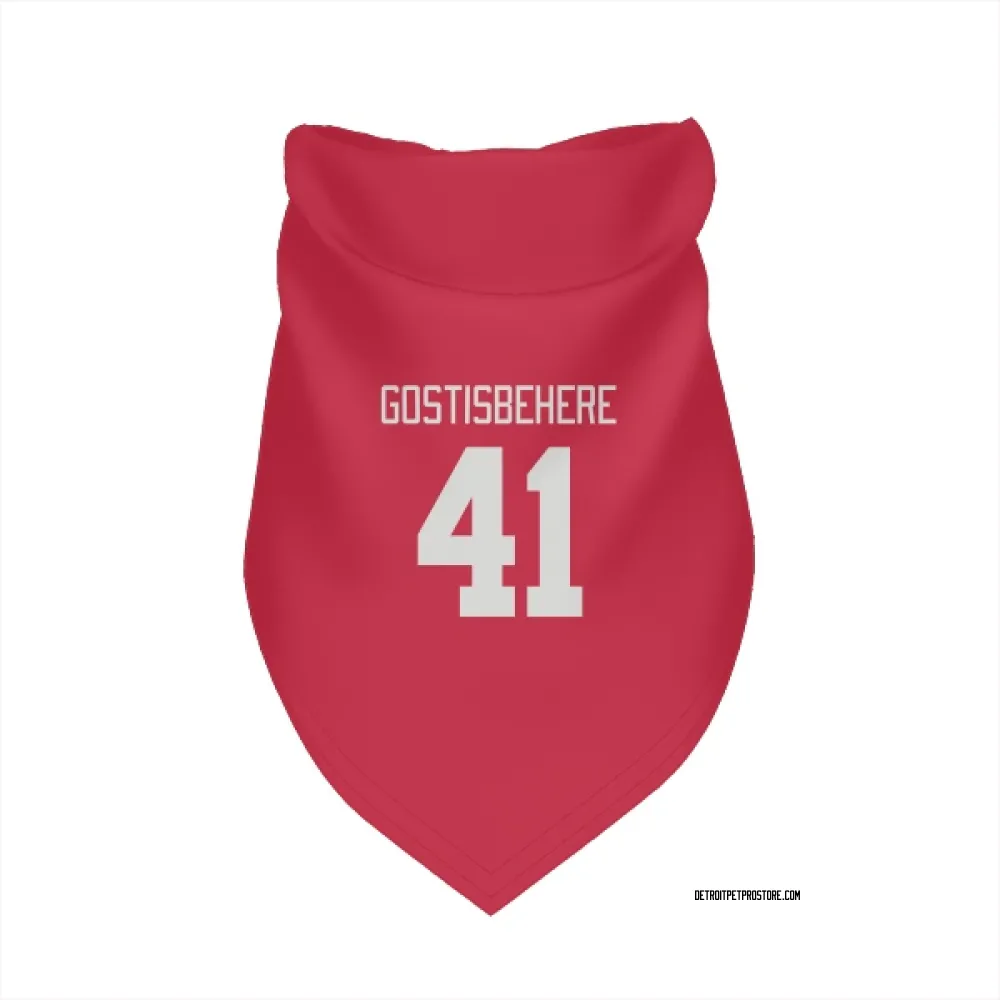 Detroit Red Wings Shayne Gostisbehere Red Pet Bandana for Dog & Cat