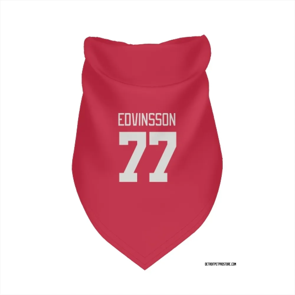 Detroit Red Wings Simon Edvinsson Red Pet Bandana for Dog & Cat
