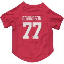 Detroit Red Wings Simon Edvinsson Red Pet Jersey for Dog & Cat