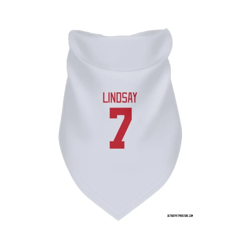 Detroit Red Wings Ted Lindsay White Pet Bandana for Dog & Cat