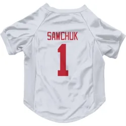 Detroit Red Wings Terry Sawchuk White Pet Jersey for Dog & Cat