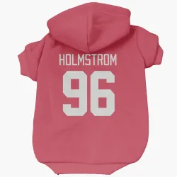Detroit Red Wings Tomas Holmstrom Red Pet Hoodie for Dog & Cat