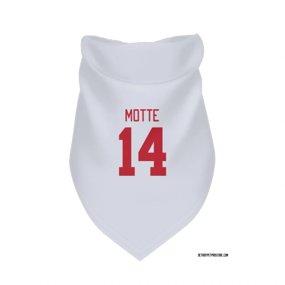 Detroit Red Wings Tyler Motte White Pet Bandana for Dog & Cat