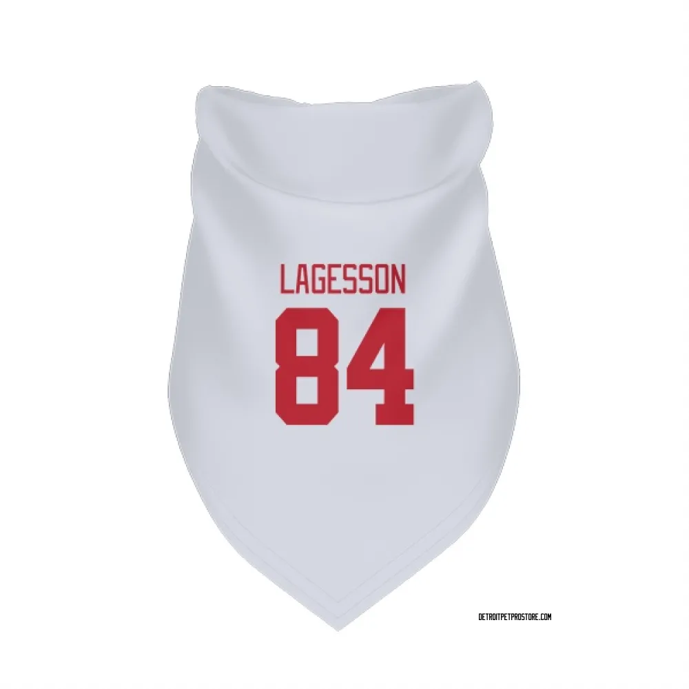 Detroit Red Wings William Lagesson White Pet Bandana for Dog & Cat