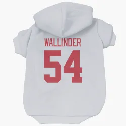 Detroit Red Wings William Wallinder White Pet Hoodie for Dog & Cat