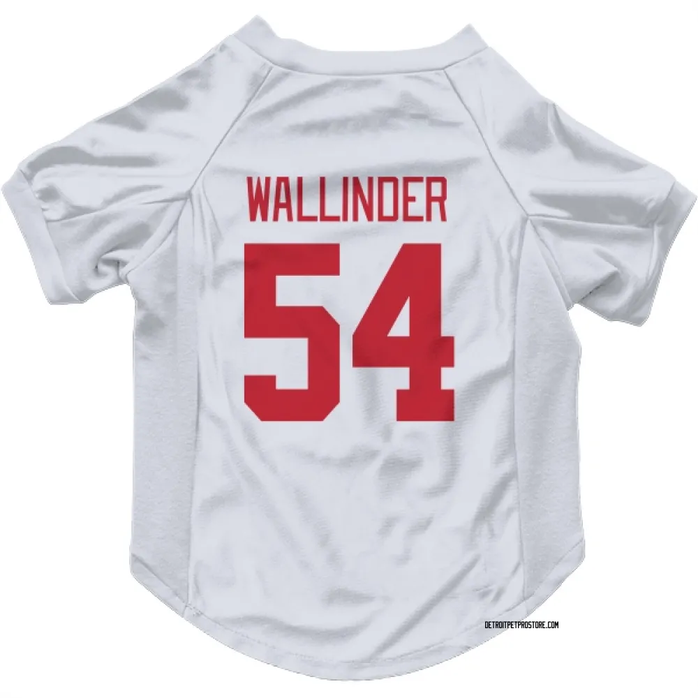 Detroit Red Wings William Wallinder White Pet Jersey for Dog & Cat
